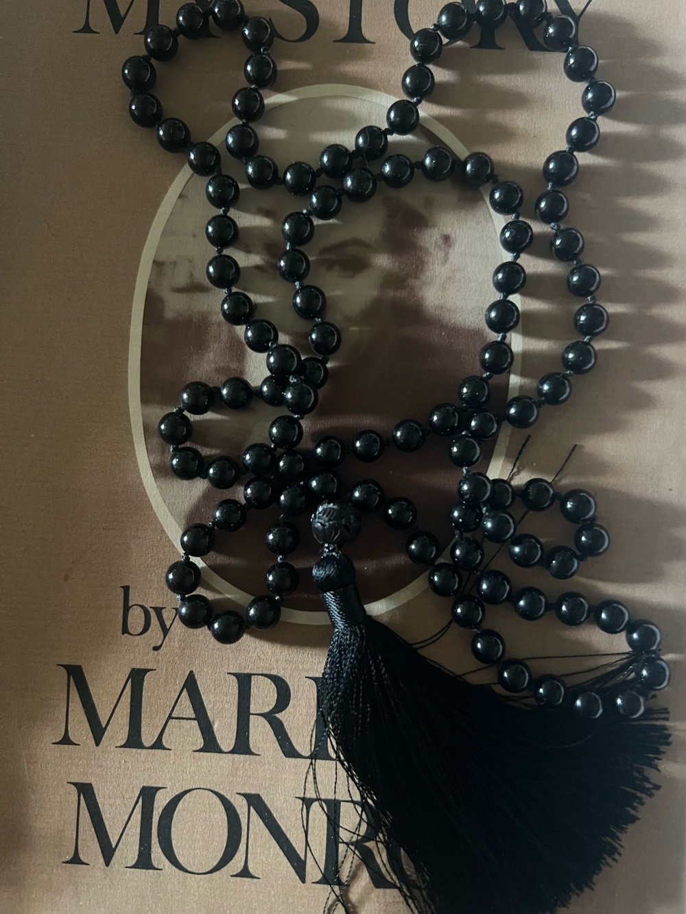 NWOT black tourmaline mala